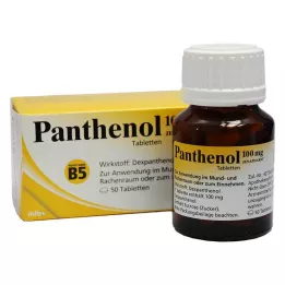 PANTHENOL 100 mg Jenapharm tabletta, 50 db
