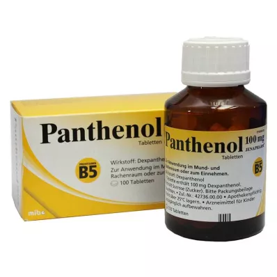 PANTHENOL 100 mg Jenapharm tabletta, 100 db