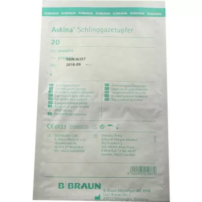 ASKINA Szilva-grit steril géztamponok, 20 db ASKINA Szilva-grit steril géztamponok, 20 db