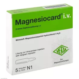 MAGNESIOCARD intravénás oldatos injekció, 5X10 ml