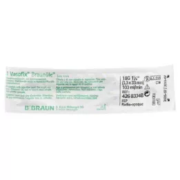 VASOFIX Barna cső 18 G 33 mm zöld/fehér, 1 db