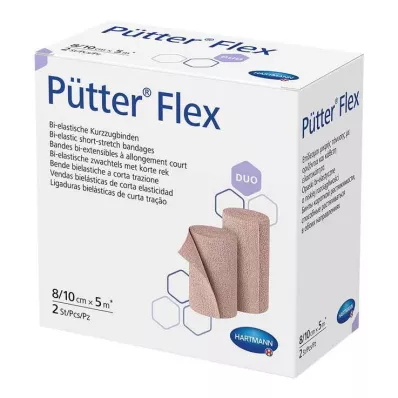 Pütterflex Duo kötszer 8 cm / 10 cm x 5 m, 2 db
