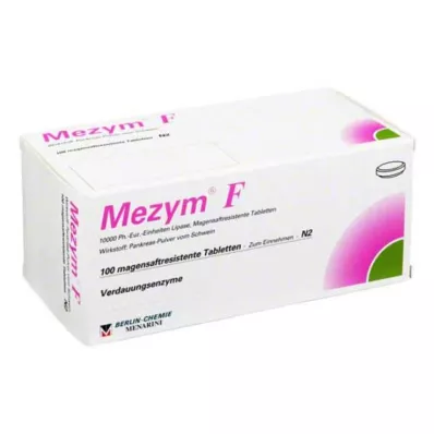 Mezym F gyomornedv-ellenálló tabletta, 100 db Mezym F gyomornedv-ellenálló tabletta, 100 db