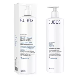 EUBOS FLÜSSIG kék, illatmentes, 400 ml-es adagolóval