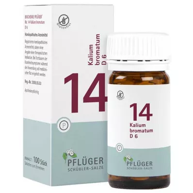 Biokémia Pflueger 14 kálium-bromát.D 6 tabletta, 100 db