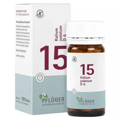 Biochemistry Pflueger 15 Potassium jodatum D 6 tabletta, 100 db Biochemistry Pflueger 15 Potassium jodatum D 6 tabletta, 100 db