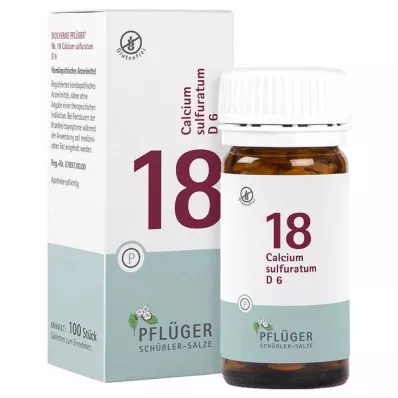 Biokémia Pflueger 18 Calcium sulfuratum D 6 tabletta, 100 db Biokémia Pflueger 18 Calcium sulfuratum D 6 tabletta, 100 db