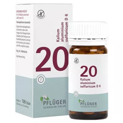 Biokémia Pflueger 20 Kálium-alumínium sulfuricum D 6 tabletta, 100 db
