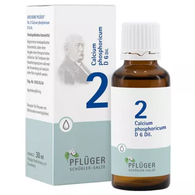 Biochemistry Pflueger 2 Calcium phosphoricum D 6 csepp, 30 ml