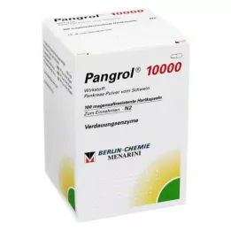 PANGROL 10 000 kemény kupak bélsavval bevont pellettel, 100 db