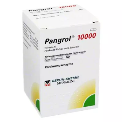 PANGROL 10 000 kemény kupak bélsavval bevont pellettel, 100 db