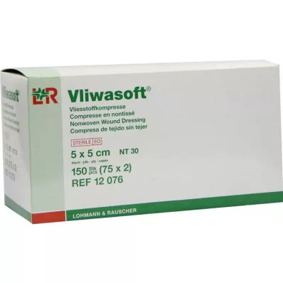 VLIWASOFT Vlies borogatás 5x5 cm steril 4l., 150 db