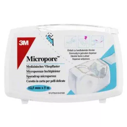 MICROPORE Nem szőtt vakolat 1,25 cmx5 m.Abr.1530NP-0SD, 1 db