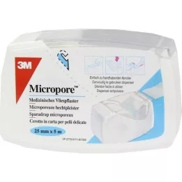 MICROPORE Nem szőtt gipsz 2,5 cm x 5 m, letéphető 1530NP-1SD, 1 db