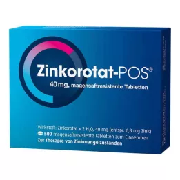 ZINKOROTAT POS bélsavmentes bevont tabletta, 500 db