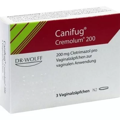 CANIFUG Cremolum 200 hüvelykúp, 3 db