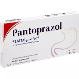 PANTOPRAZOL STADA protect 20 mg bélsavmentes bevont tabletta, 14 db