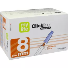 MYLIFE Clickfine AutoProtect tolltűk 8 mm 29 G, 100 db