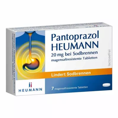 Pantoprazol HEUMANN 20 mg gyomorégés ellen, 7 db