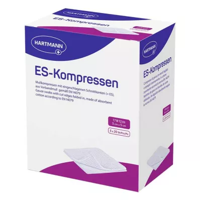 ES-KOMPRESSEN steril 5x5 cm 12x ömlesztett csomag, 5X20 db ES-KOMPRESSEN steril 5x5 cm 12x ömlesztett csomag, 5X20 db