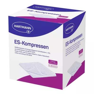 ES-KOMPRESSEN steril 7,5x7,5 cm 12x ömlesztett csomag, 5X20 db