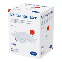 ES-KOMPRESSEN steril 10x10 cm 12x ömlesztett csomag, 20X5 db