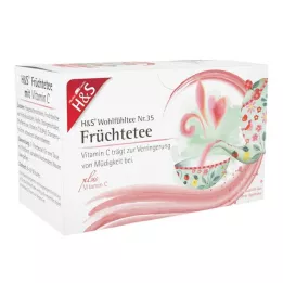 H&amp;S Gyümölcsök C-vitaminnal, szűrőzacskó, 20X2,7 g