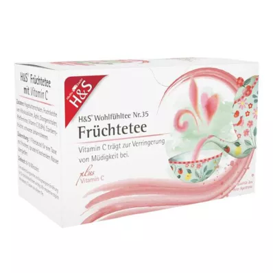 H&amp;S Gyümölcsök C-vitaminnal, szűrőzacskó, 20X2,7 g