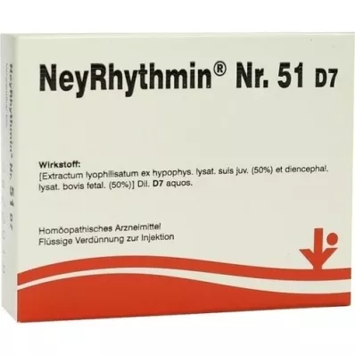 NEYRHYTHMIN No.51 D 7 ampullák, 5X2 ml