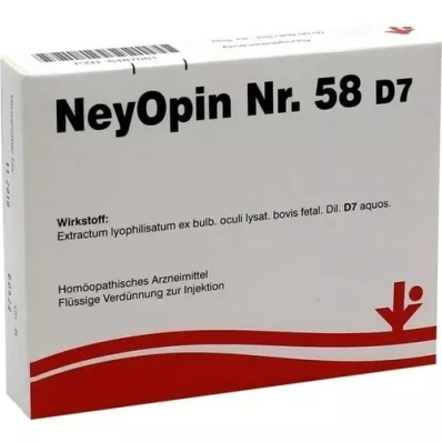 NEYOPIN No.58 D 7 ampullák, 5X2 ml