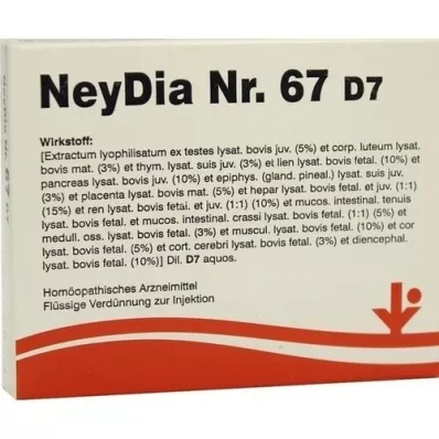 NEYDIA No.67 D 7 ampullák, 5X2 ml