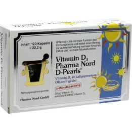 VITAMIN D3 PHARMA North 20 μg kapszula, 120 db