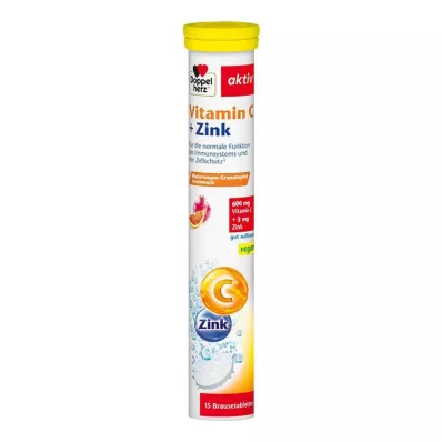 DOPPELHERZ C-vitamin+cink pezsgőtabletta, 15 db DOPPELHERZ C-vitamin+cink pezsgőtabletta, 15 db