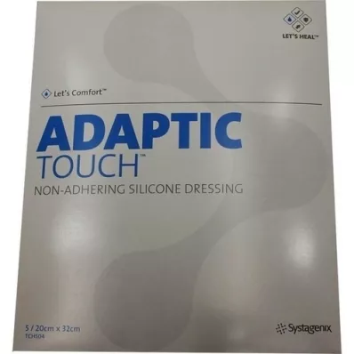 ADAPTIC Touch 20x32 cm nem tapadó szilikon sebkötszer, 5 db