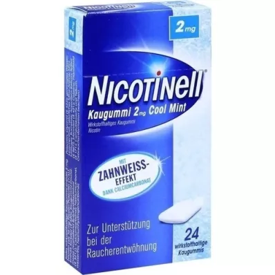 NICOTINELL Cool Mint 2 mg-os rágógumi, 24 db