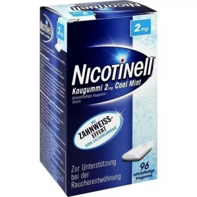 NICOTINELL Cool Mint 2 mg-os rágógumi, 96 db