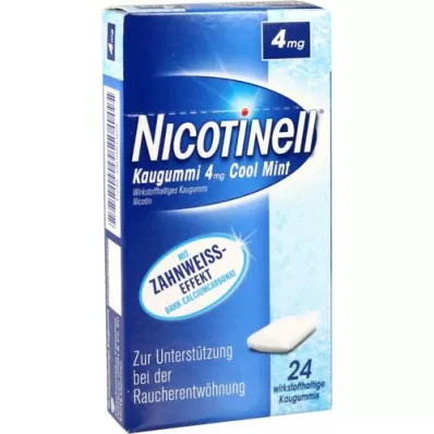NICOTINELL Cool Mint rágógumi 4 mg, 24 db