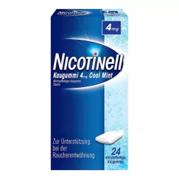NICOTINELL Cool Mint rágógumi 4 mg, 24 db