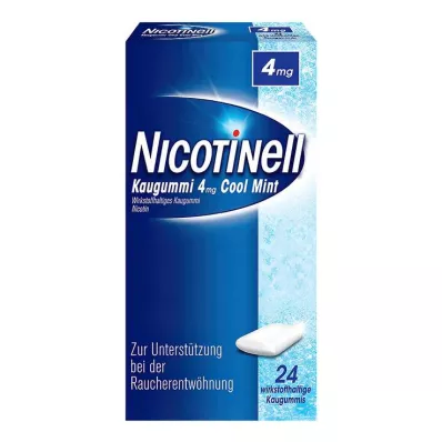 NICOTINELL Cool Mint rágógumi 4 mg, 24 db