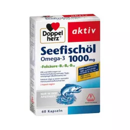 DOPPELHERZ Tengeri halolaj Omega-3 1.000 mg+Fols.Caps., 60 db