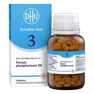 BIOCHEMIE DHU 3 Ferrum phosphoricum D 6 tabletta, 420 db BIOCHEMIE DHU 3 Ferrum phosphoricum D 6 tabletta, 420 db