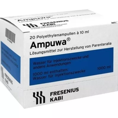 AMPUWA Műanyag ampullák injekcióhoz/infúzióhoz, 20X10 ml