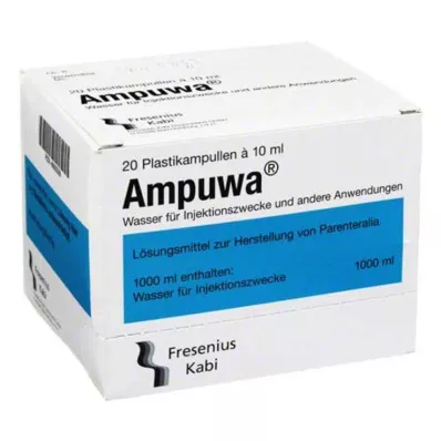 Ampuwa műanyag ampulla injekciós / infúziós oldat, 20X10 ml Ampuwa műanyag ampulla injekciós / infúziós oldat, 20X10 ml