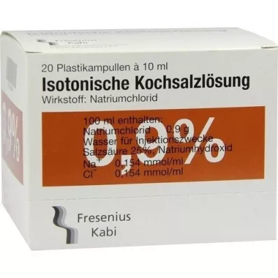 KOCHSALZLÖSUNG 0,9%-os Pl.Fresenius injekciós oldat, 20X10 ml