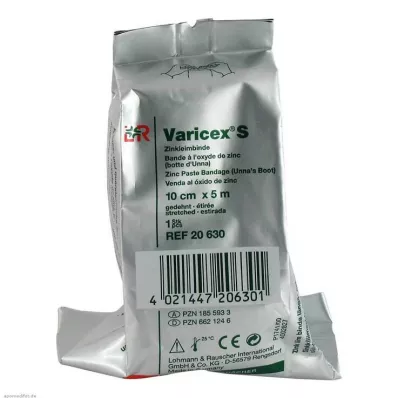 VARICEX S Cinkpaszta kötszer 10 cmx5 m, 1 db