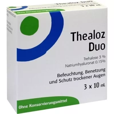 THEALOZ Duo szemcsepp, 3X10 ml