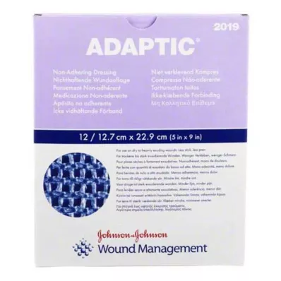 ADAPTIC 12,7x22,9 cm-es nedves sebkötszer, 12 db