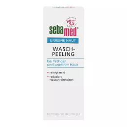 SEBAMED Tisztátalan bőr lemosó peeling, 100 ml