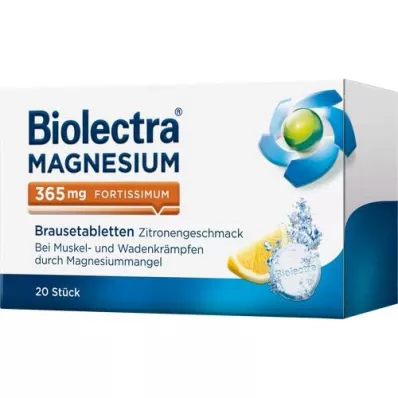 BIOLECTRA Magnézium 365 mg fortissimum citrom, 20 db