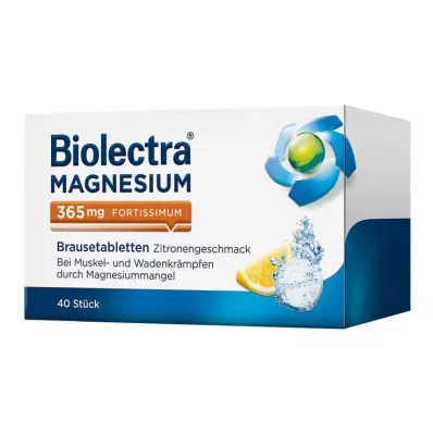 Biolectra® MAGNESIUM 365 mg fortissimum pezsgőtabletta citrom ízű, 40 db Biolectra® MAGNESIUM 365 mg fortissimum pezsgőtabletta citrom ízű, 40 db